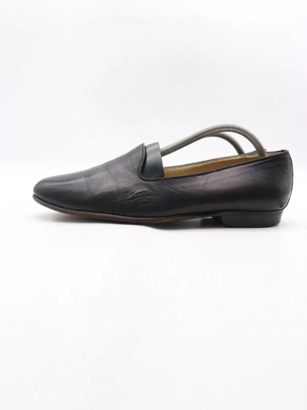 Bragano by Cole Haan Venetian Loafers Men's 10.5 Black Leather Made in Italy